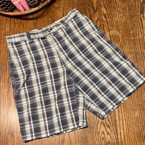 Columbia Men's Plaid Flat-Front Shorts